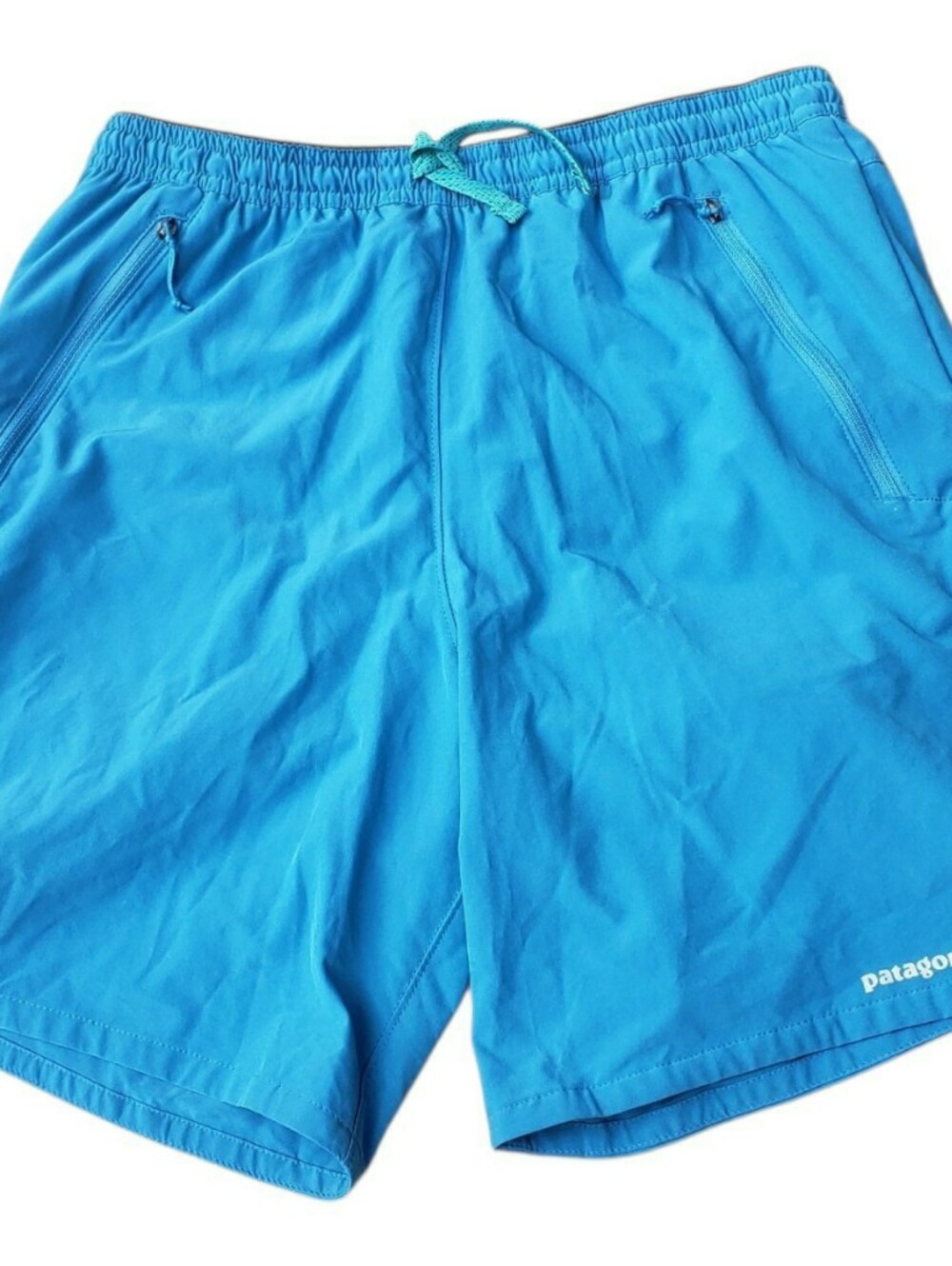 Patagonia Men’s Bright Turquoise Swim Board Shorts